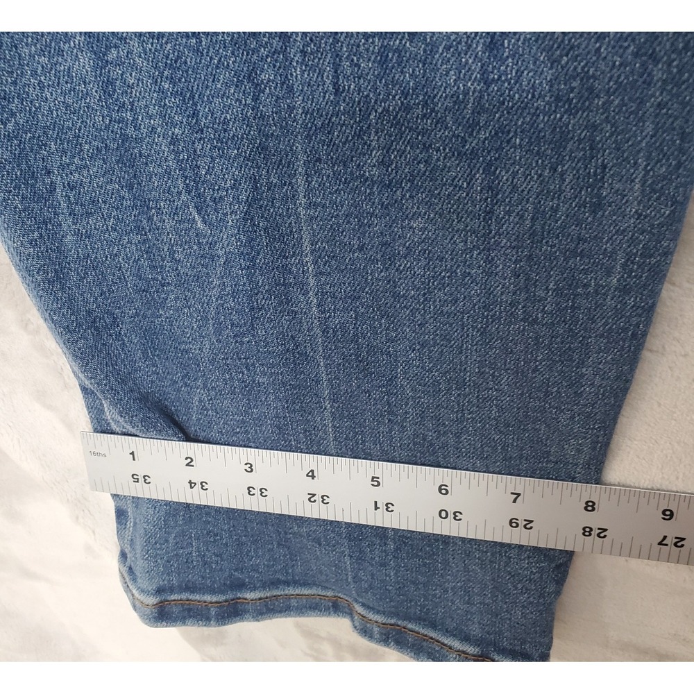 Judy Blue Jeans Womens 11/30 Straight Fit Flannel Lined Blue Stretch Denim EUC - Picture 10 of 10